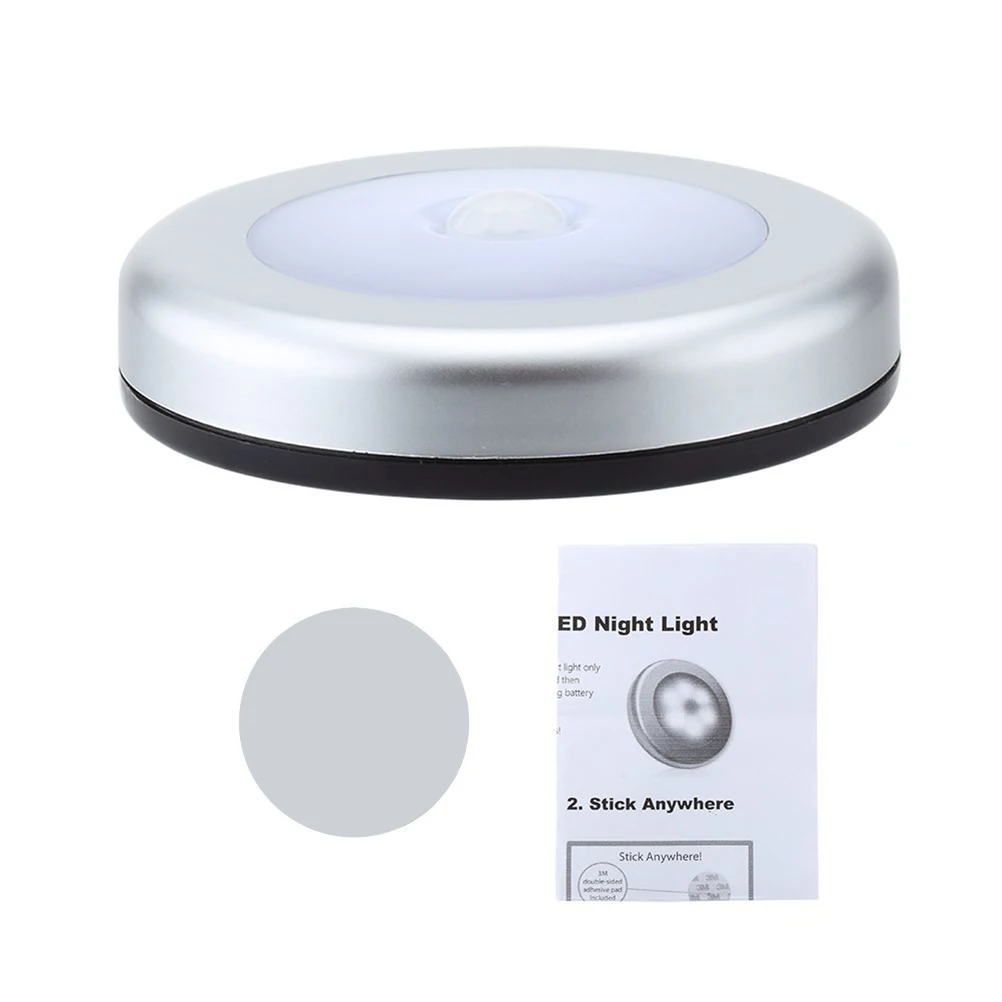 

LED Sensor Night Light Motion Activated Wall Light IR Detection Auto On Off 270 Degree Range 2-3m 50000 Hours
