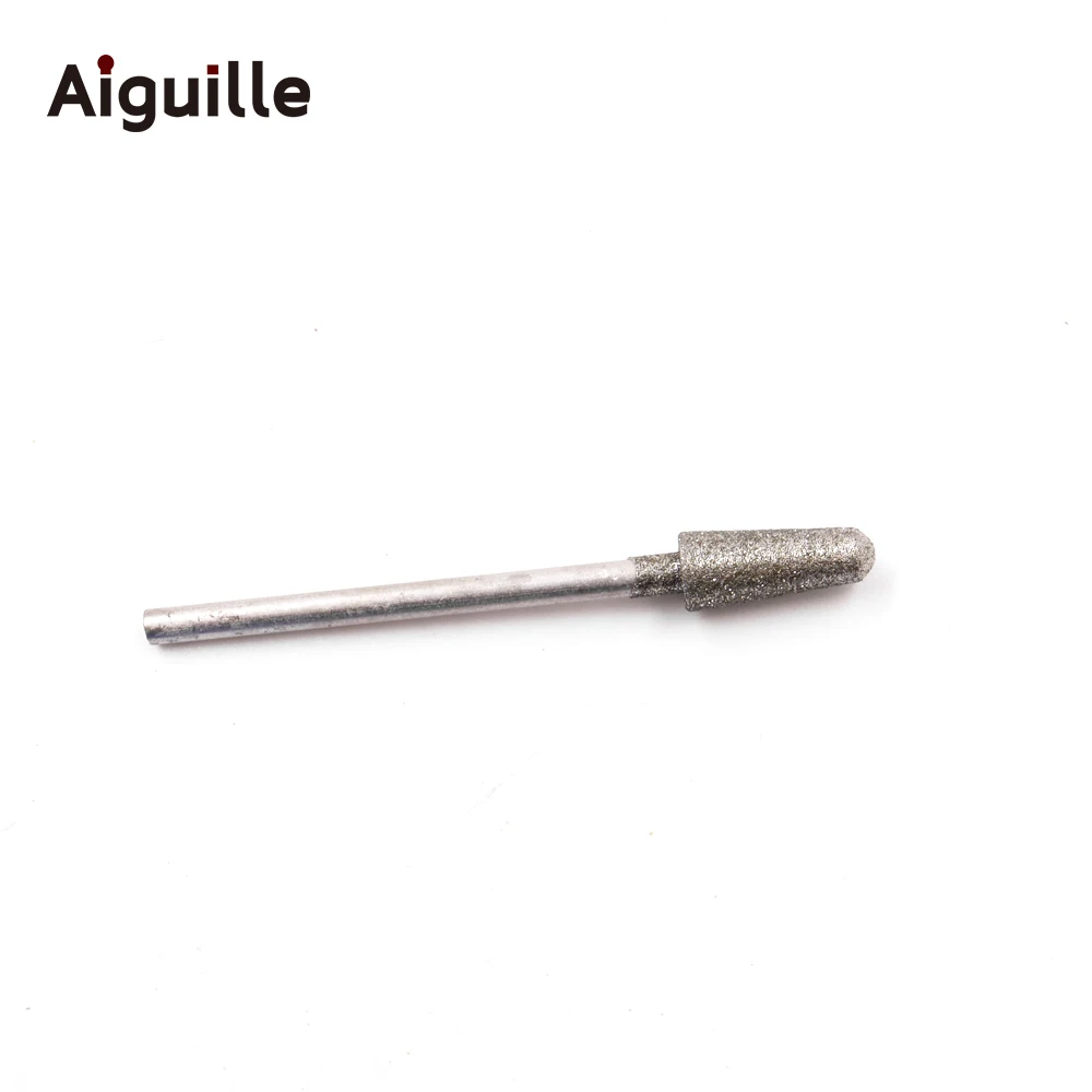 Tige de meulage diamantée de type B, mèches de meulage à dents, meuleuse Dremel, point de meulage, 120 #, 0.5-8.0mm, 20 pièces