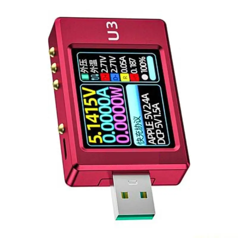 U3 USB Meter Power Capacity Fast Charging Tester Quantity Meter Current Tester Detector Volmeter