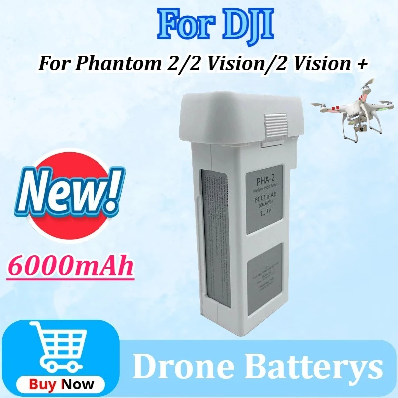 

PHA-2 11.1V 6000mAh Intelligent Flight Drone Battery for DJI Phantom 2 for Phantom 2 Vision+ High Quality Rechargeable Battery