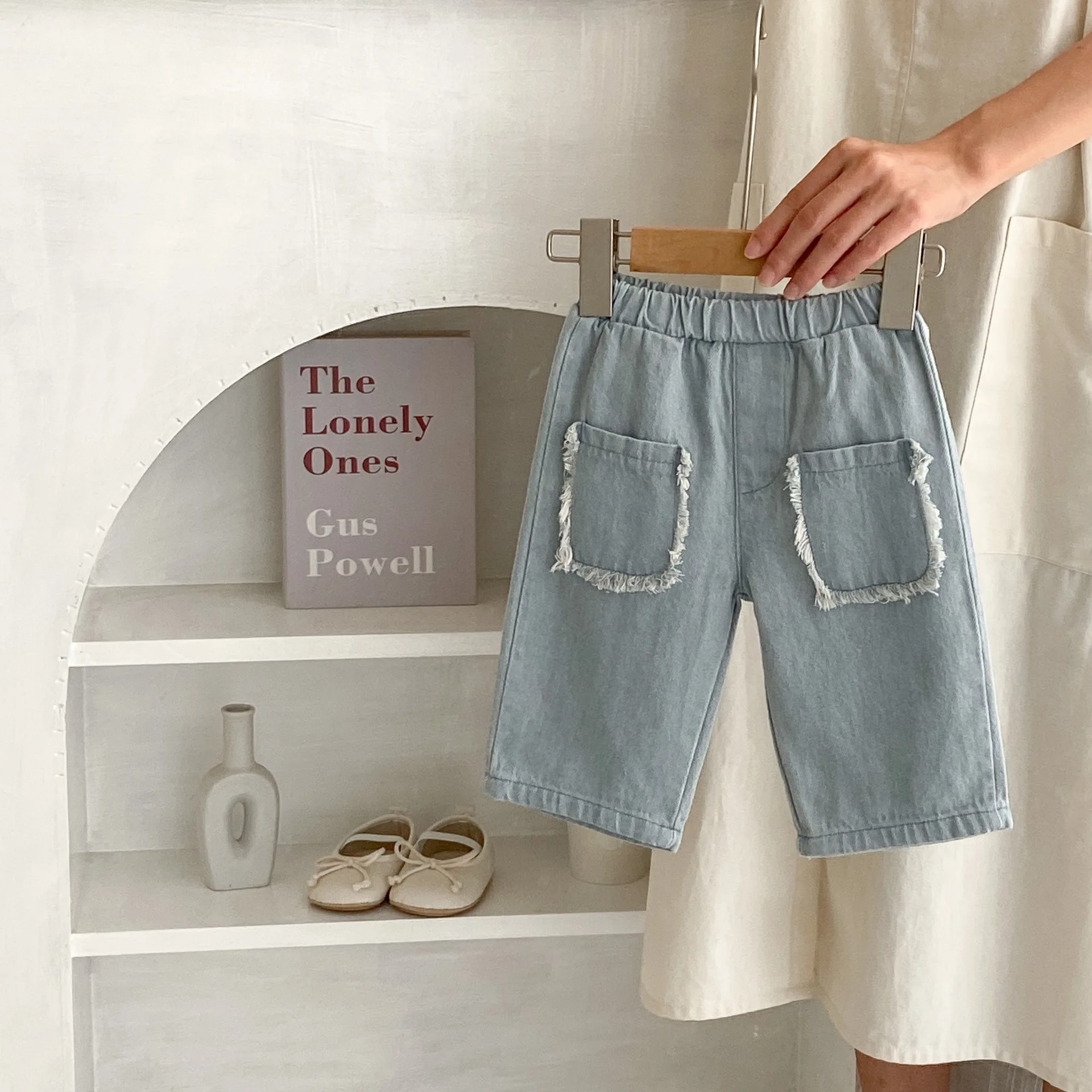 Autumn New Baby Loose Trousers Toddler Boy Denim Pants Fashion Pocket Infant Girl Casual Pants Cotton Kids Baby Clothes