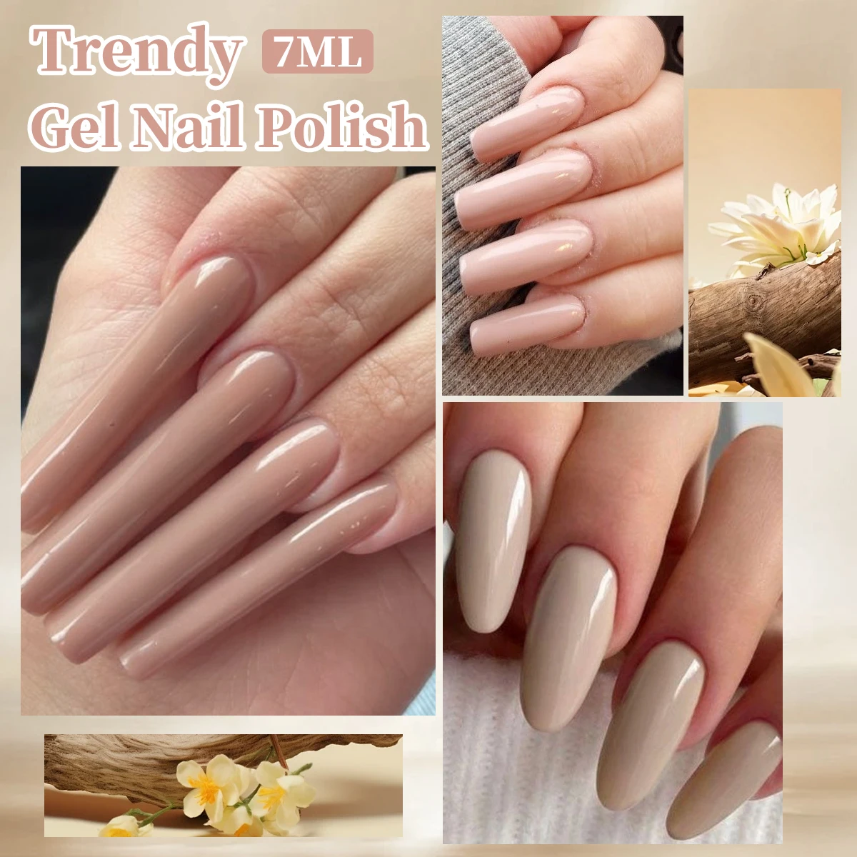 Heimat Frisch Set di smalti per unghie a 7 colori (solo donna), smalto staccabile, set di smalti per unghie a base d'acqua non gel regolari, adatto