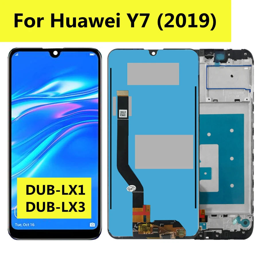 5.26 IPS For Huawei Y7 2019 LCD Display Touch Screen Digitizer Assembly Replacement for Huawei DUB-LX1 DUB-LX3 lcd