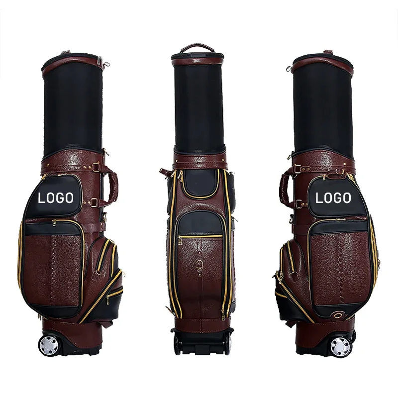 OEM ODM Retractable Men Golf Bag Waterproof Travel Golf Bag with Wheel