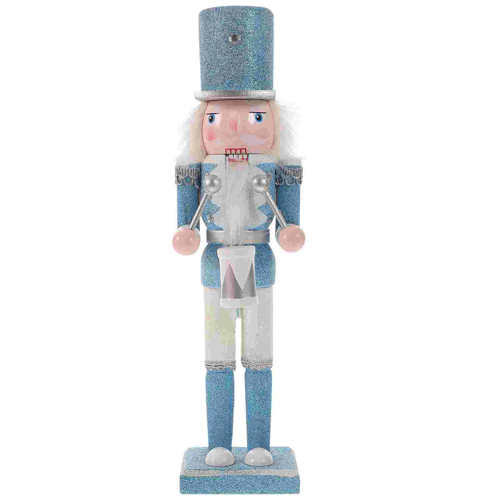 

Wooden Nutcracker Decor Unique Mini Christmas nament Figurine Gifts for Bedroom Living Room Home Car Traditional Xmas Decor