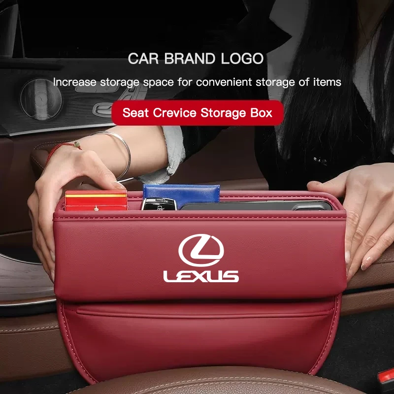 اكسسوارات السيارات مقعد الفجوة المنظم صندوق مانعة للتسرب حقيبة التخزين لكزس F SPORT CT ES GS NX IS250 CT200h IS300h ES300h ERX400h #2