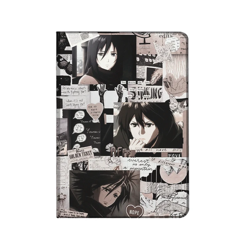 Attack on Titan Mikasa Ackerman Case For iPad 10.2 7th Air 2 3 Mini1 2 3 5 Case Luxury Silicone For iPad Air 4 5 iPad Pro11 Case