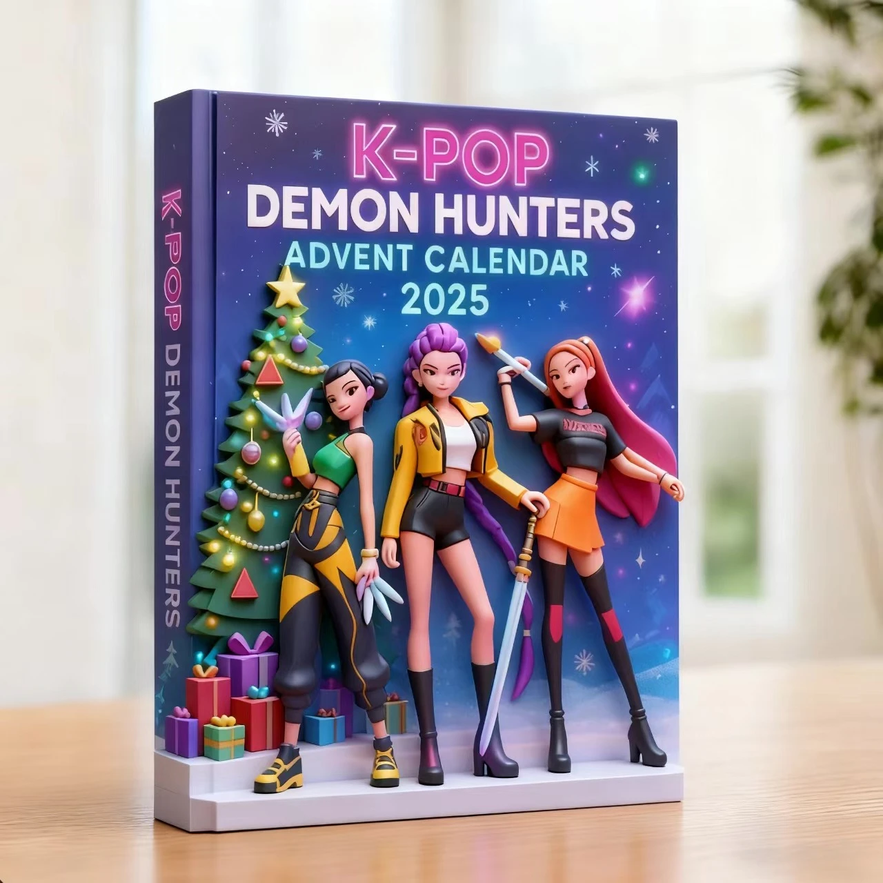 In stock Christmas Kpop Demon Hunting 24pcs Advent Calendar Surprise Blind Boxes For Halloween Mystery Box Gifts Toys