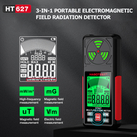 HT627 EMF Meter 3-in-1 Portable Electromagnetic Field Radiation Detector for Electric Field/Magnetic Field/RF Radiation Detector