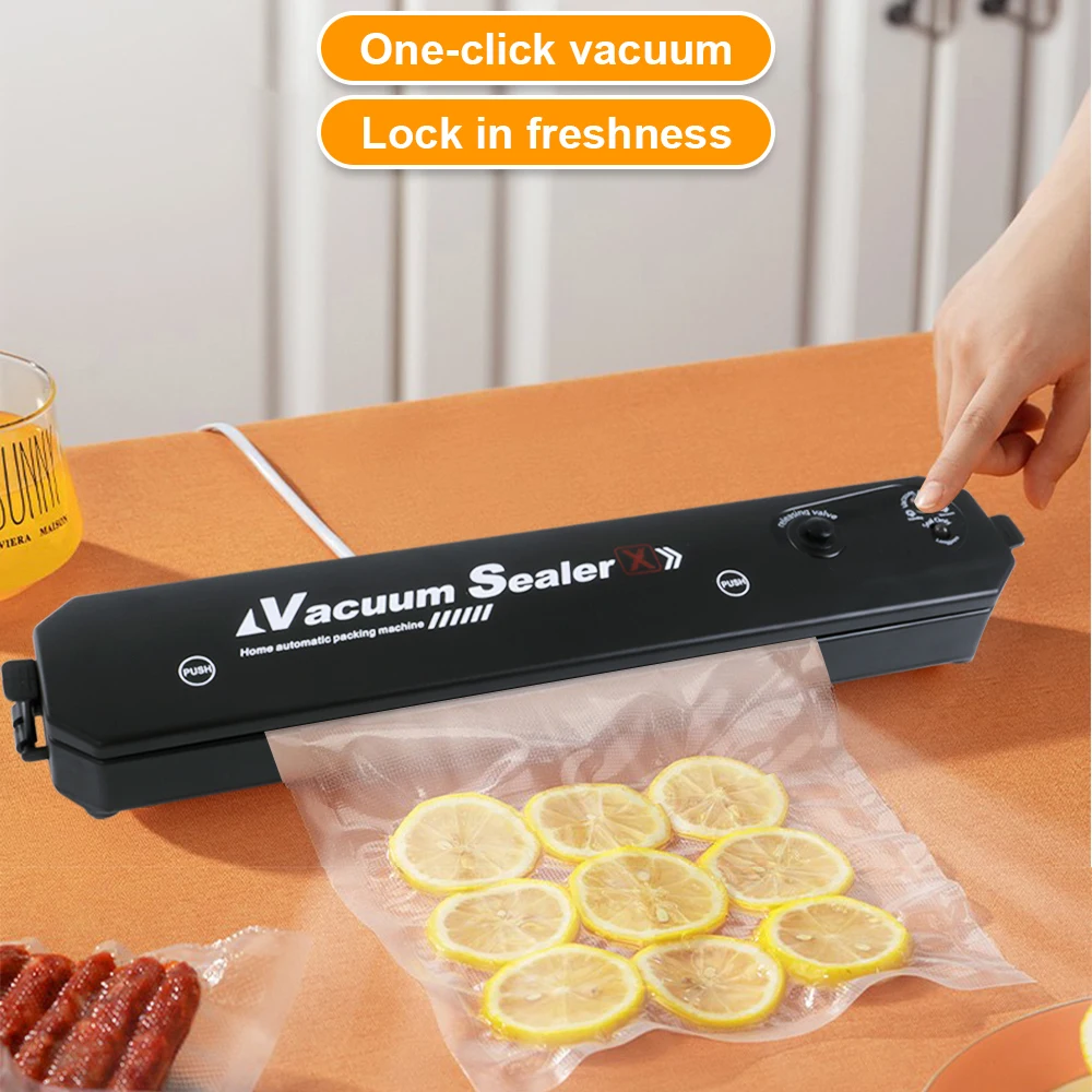 Upgraded Vacuum Packing Machine Vacuum Food Sealer Automatic Household Food Preservation Vacuum Sealer with Bag Kitchen Tool