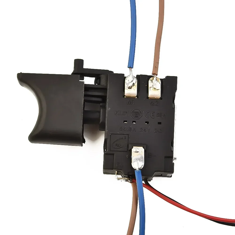 Imagem -03 - Interruptor de Gatilho Broca Elétrica Ajustável Ferramentas Elétricas Plástico e Metal Velocidade de Substituição 16a dc 7.224v Brand New
