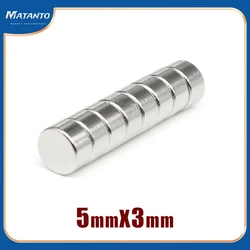 10/20/50/100/200/500PCS 5x3 Small Round Powerful Magnet 5mm x 3mm Neodymium Search Magnet 5x3mm Permanent Magnets Strong 5*3