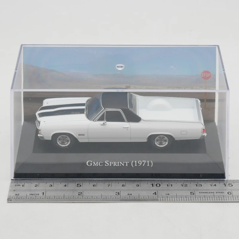 

Diecast 1:43 Scale Ixo GMC SPRINT 1971 GM Gimus Pickup Alloy Car Model Collectible Toy Gift Souvenir Display Ornament