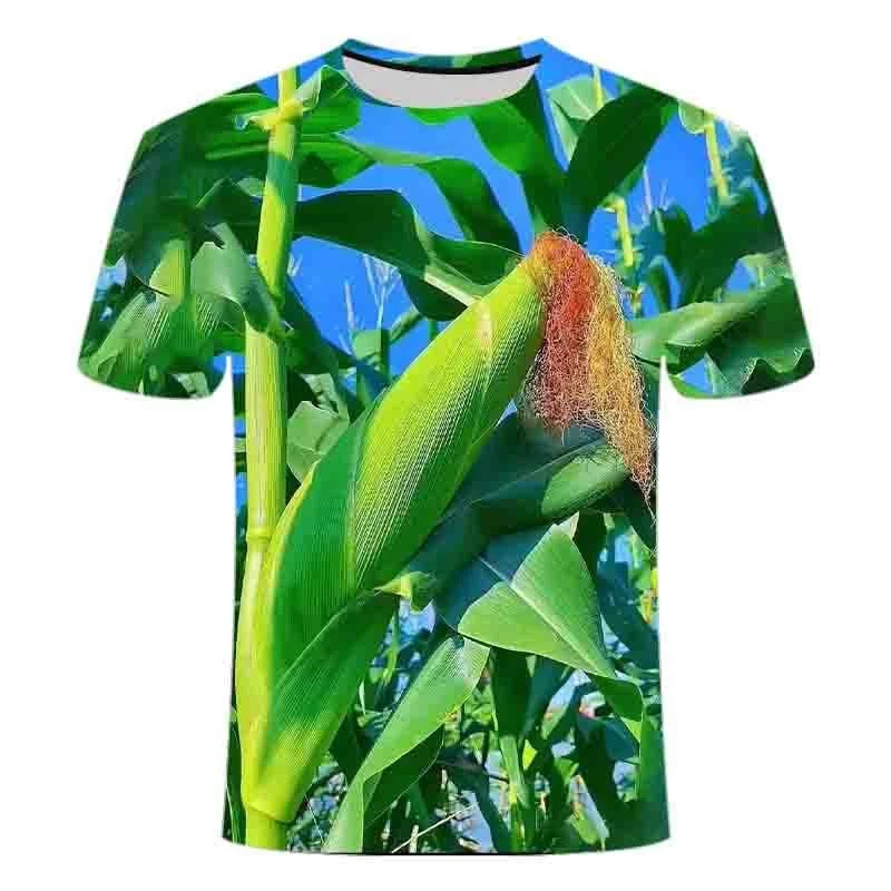 3D Delicious Vegetables Fruits Printing T Shirt Children Fashion Funny Short Sleeves Summer Quick Dry Tee Shirts For Men Clothes