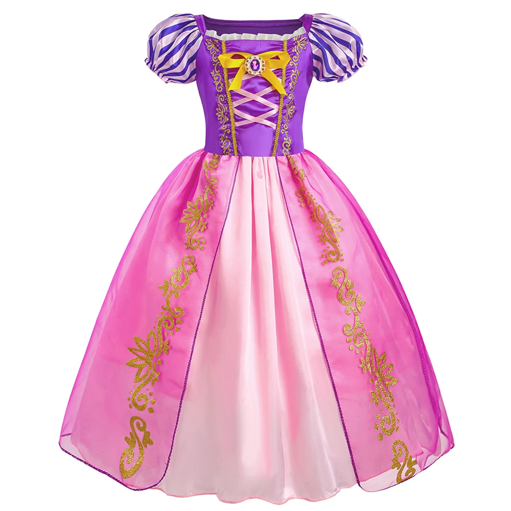 Mädchenkostüm Kinder Cosplay Prinzessinnenkleid Halloween Geburtstag Festliches Partykleid Rapunzel-Kleid Mädchen Karneval Tangled-Kostüm – Detail 3
