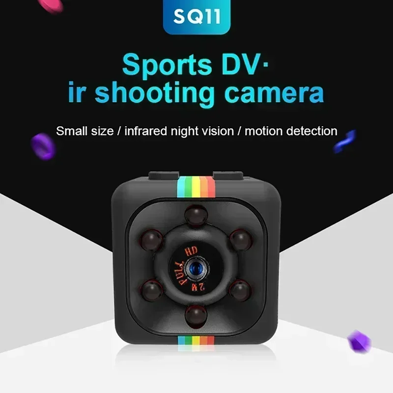 Small Wide Angle Camera Sensor Night Vision Camcorder Motion DVR Micro Camera Sport DV Video Small Camera Cam