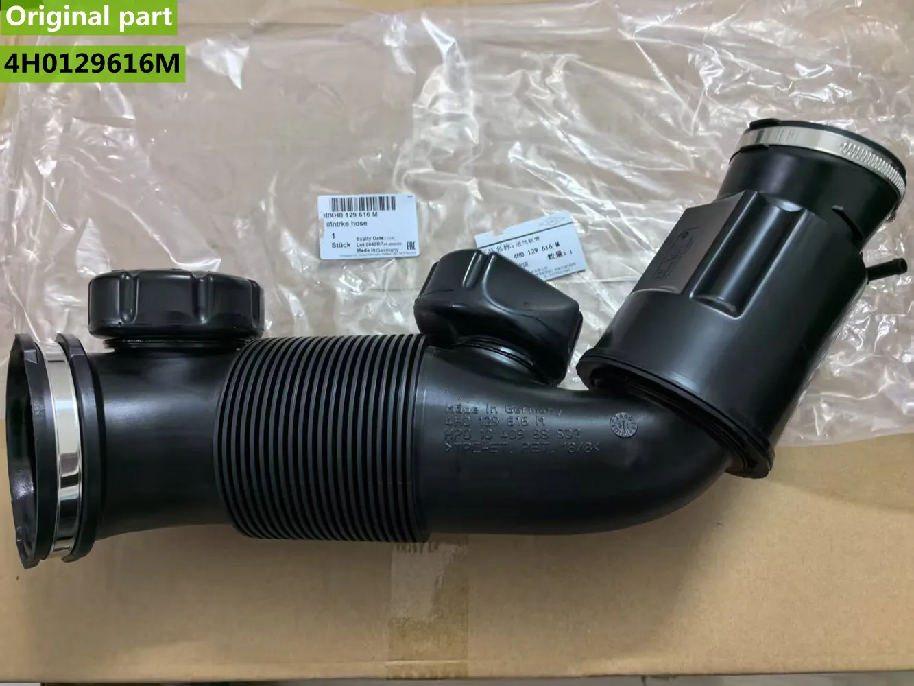 New Arrival OEM Engine Air Intake Hose Pipe 4H0129616M / 4H0129616N / 4H0129616D For Audi 3.0L V6 A8 Quattro 2013-2018