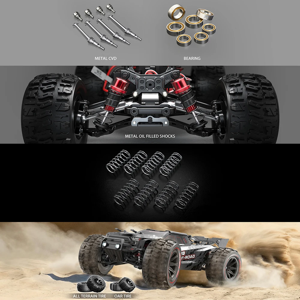 MJX 14210 14209 Brushless 1:14 RC Car 80KM/H 4WD Electric High Speed Off-Road RC Drift Monster Truck VS WLtoys 144010 Toys