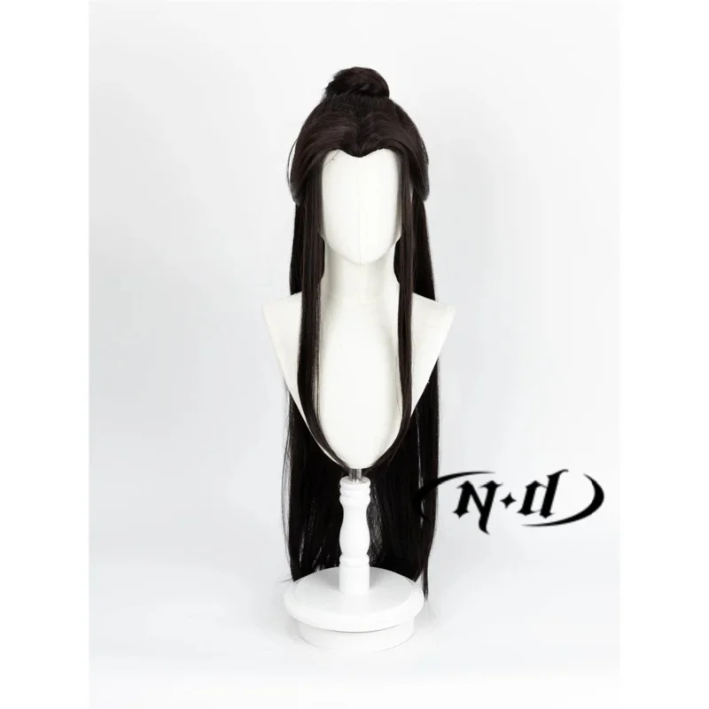 CyND Xie Lian شعر مستعار تأثيري أنيمي تأثيري السماء الرسمية نعمة شعر أسود طويل للحزب موضوع مقاومة للحرارة كانيكالون