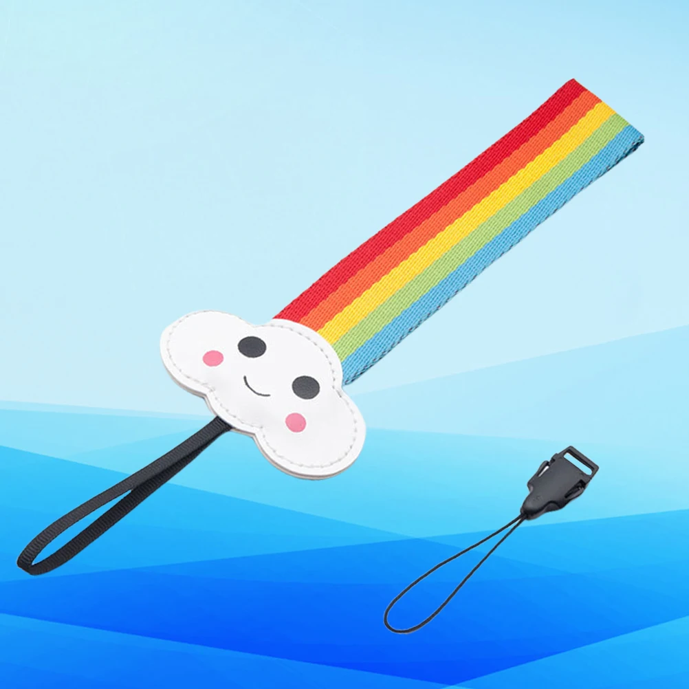 

1pc Camera Wrist Strap Universal Smile Cloud Rainbow Design For Instant Cameras Phones Mp3 Usb Keychain Durable Hand Lanyard For