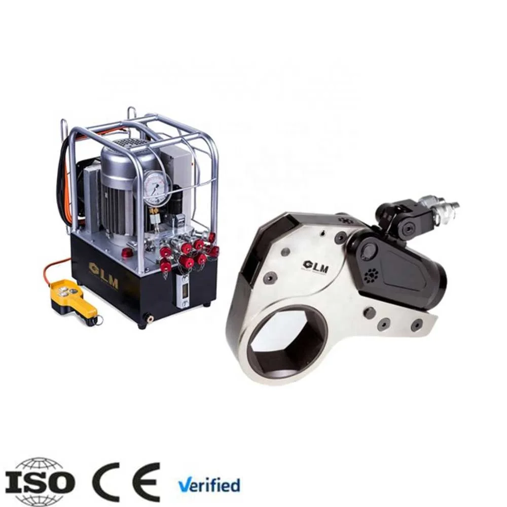 Low Profile Essential Hydraulic Torque Wrench for Mining Equipment Maintenance Hollow Design