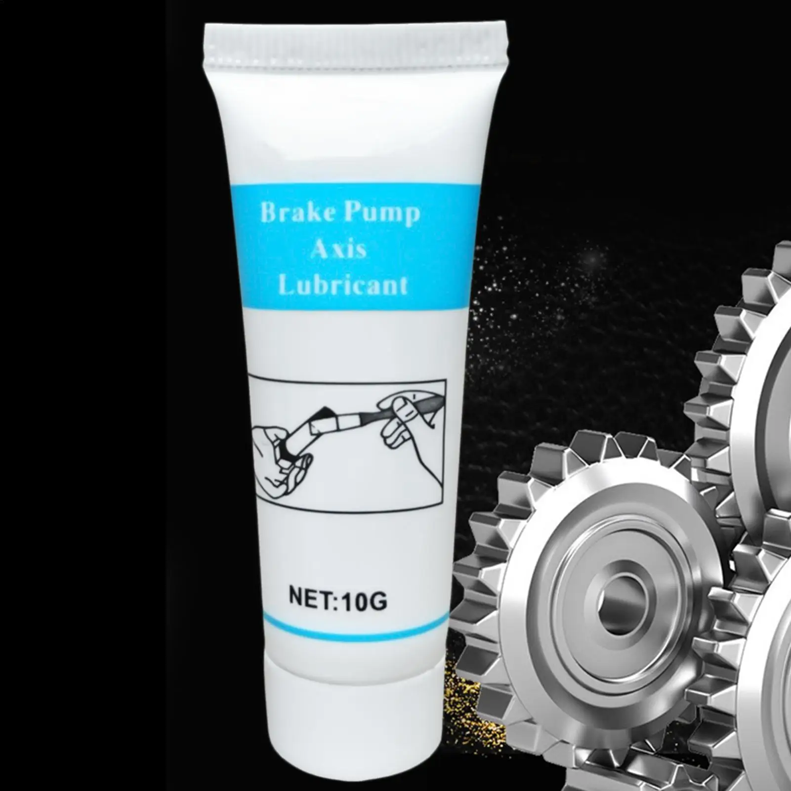 Lubricante para frenos, lubricante para pasadores de guía de cilindros, grasa para tubos del sistema de frenos, grasa resistente al calor y al frío, 10g, productos para el cuidado del automóvil