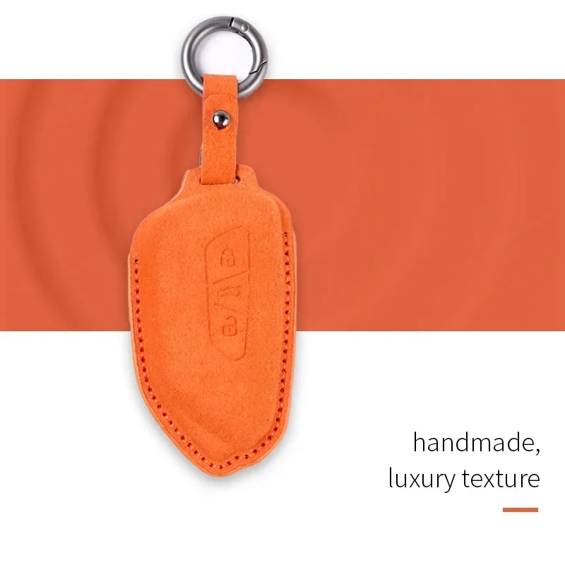 حافظة مفاتيح السيارة الجلدية لسيارة Volkswagen VW ID.4 ID.3 Golf 8 Teramont TALAGON Crider Viloran مفتاح بعيد أصلي #4