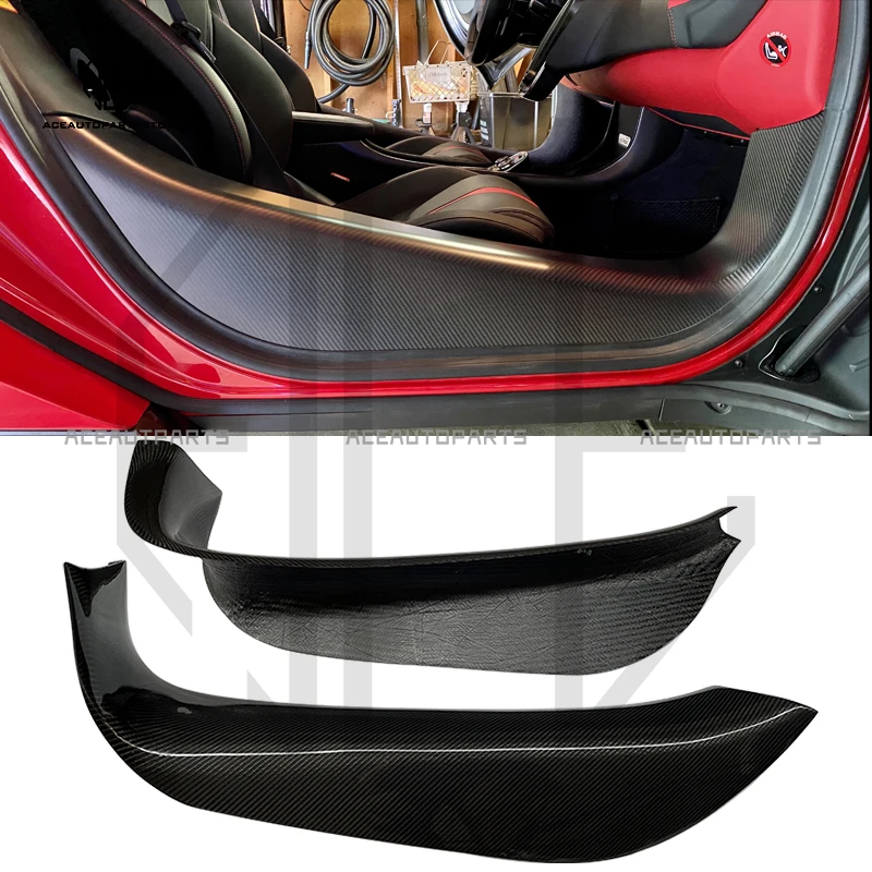 Good Fitment Car Sills For Mclaren 570S OEM Long Style Dry Carbon Fiber Inner Door Sills Side Pedals For 540C 600LT Kit