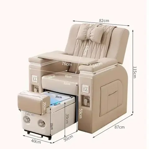 스파 럭셔리 페디큐어 의자 네일 기술 전문 안락 의자 의자 LED 아름다운 Peda 마사지 Sillones De Pedicura 가구