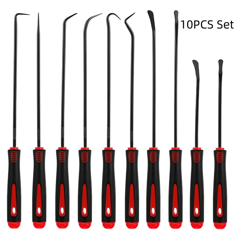 10Pcs Pick and Hook Set, Automotive Oil Seal O-Ring Gasket Remover, Mini Puller Hooks for Car Seal Gasket Removal Repair Tools