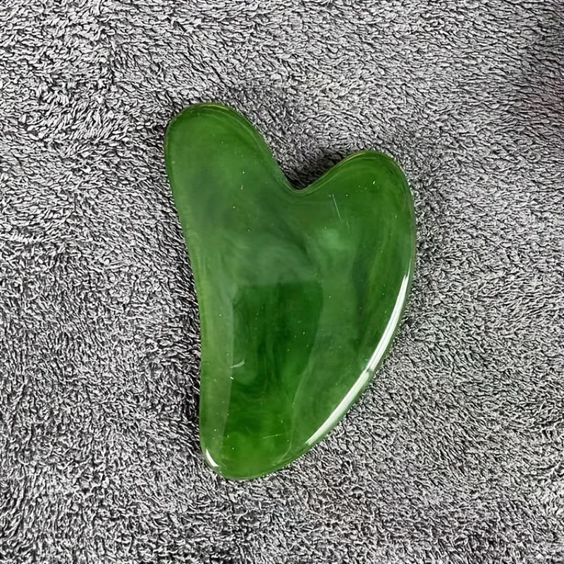 Resin Beeswax Heart-Shaped Gua Sha Beauty Salon Facial Scraping Tool, Full Body Gua Sha Board, Can Be Used for Hair Removal - Detail 1