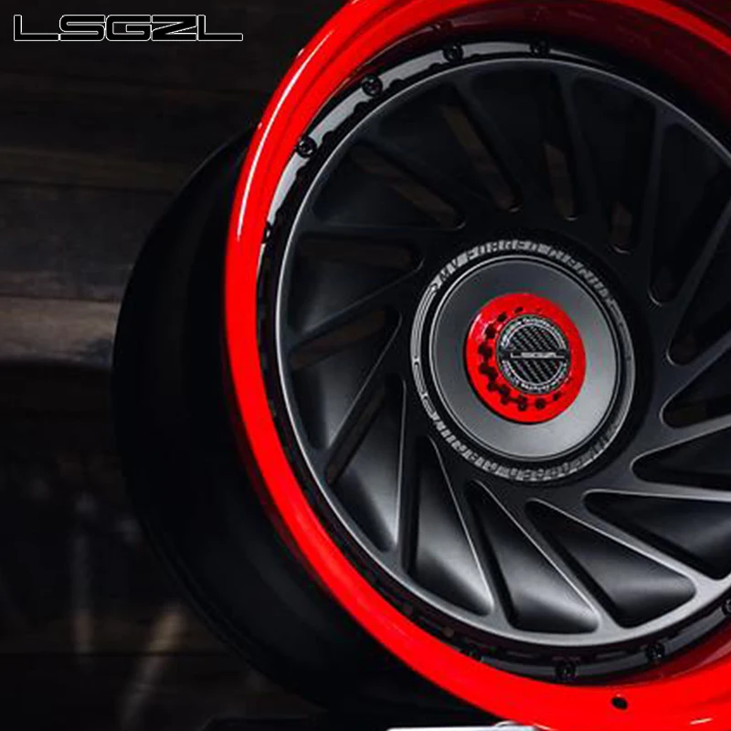 사용자 정의 빨간색 단조 스포츠 림 19-26 인치 알루미늄 합금 바퀴 5X114.3 5X130 5x120 Mercedes Bentley Urus C8 GTR 25mm 30mm ET