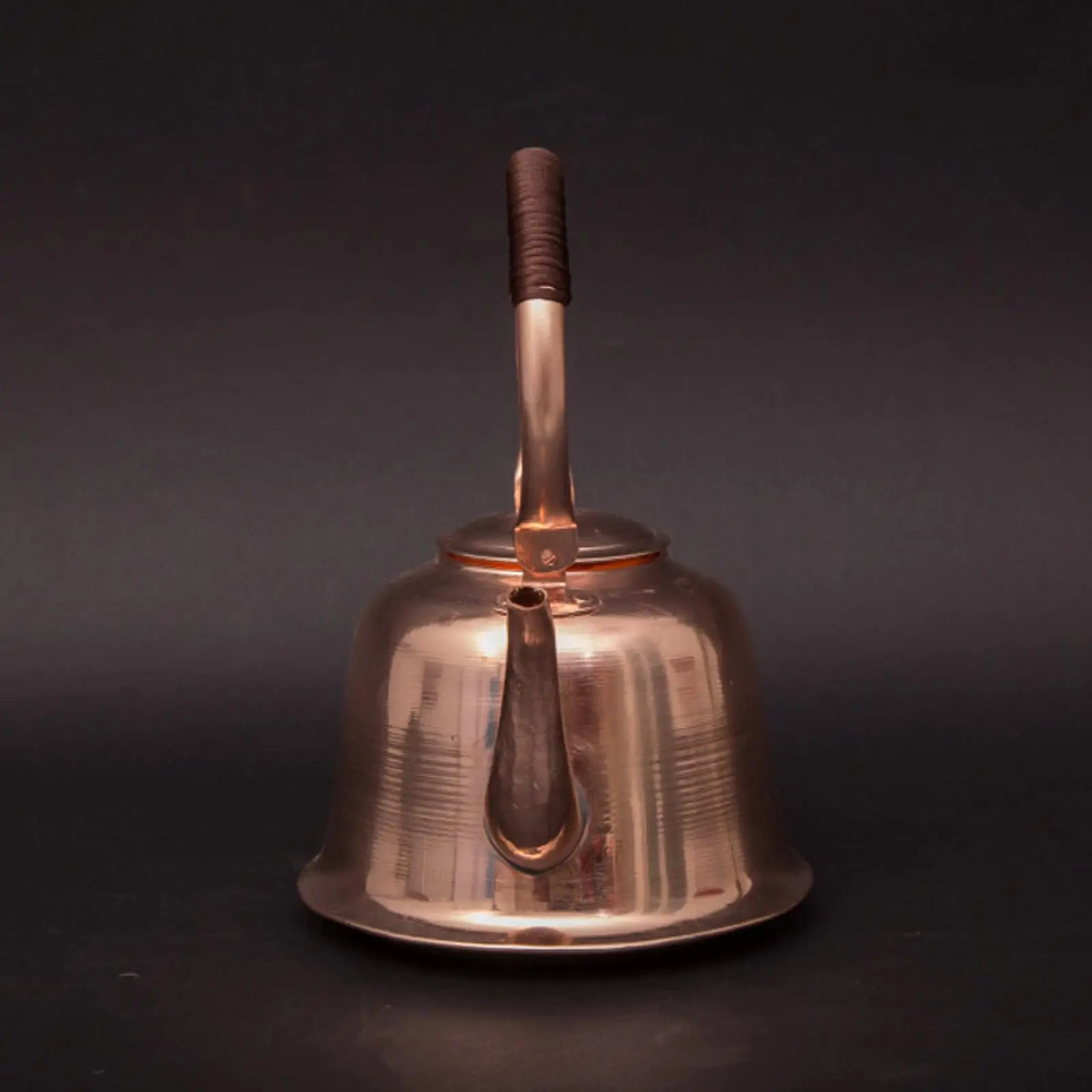 Tea Kettle 1L Copper Handmade with Ergonomic Handle Copper Teapot for Stovetop Gas Stoves Induction Hob Camping Boiling Water