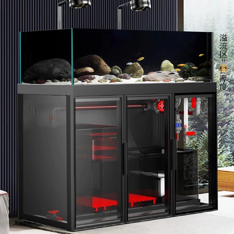 

Fish Bowl Ornamental Fish Aquarium Decoration Minimalist Design New Style Creative Aquarium Customizable Furniture Acquario Lsyg