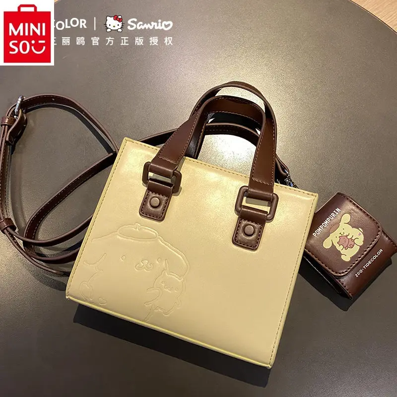 MINISO 2024 Новый мультяшный рюкзак для девушек большой емкости Повседневная универсальная сумка через плечо