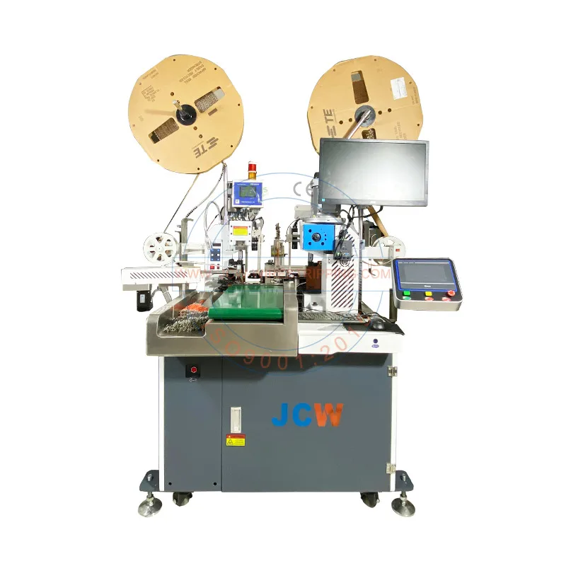 JCW-CST02S CCD Servo Motorized Dual End Stripping Terminal Crimping Machine Fully Automatic Cable Manufacturing Equipment