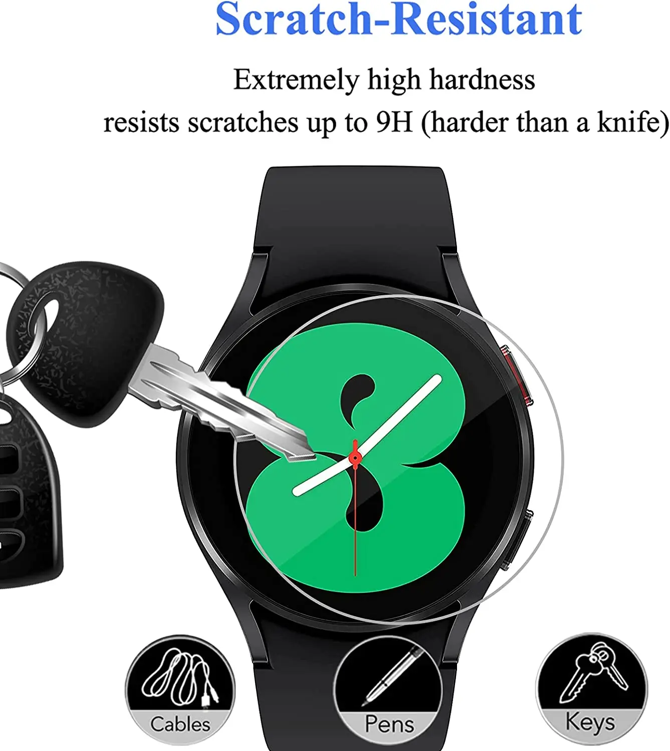 Kính Cường Lực Dành Cho Samsung Galaxy Samsung Galaxy Đồng Hồ 4 40Mm 44Mm Chống Trầy Xước Bảo Vệ Màn Hình Trong Cho Galaxy Đồng Hồ 4 Đồng Hồ Thông Minh Smartwatch Dây Đeo Lưng