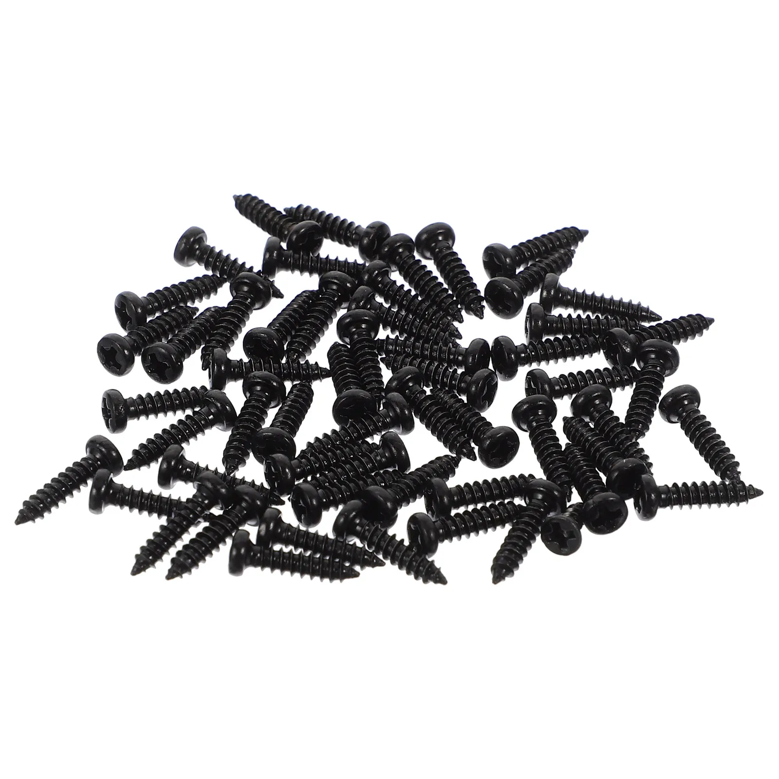 

50 pcs String Tuner Screws For Electric Acoustic Guitar Bass Hard Iron Tuning Peg Replacement Durable Guitar Screws Set Black