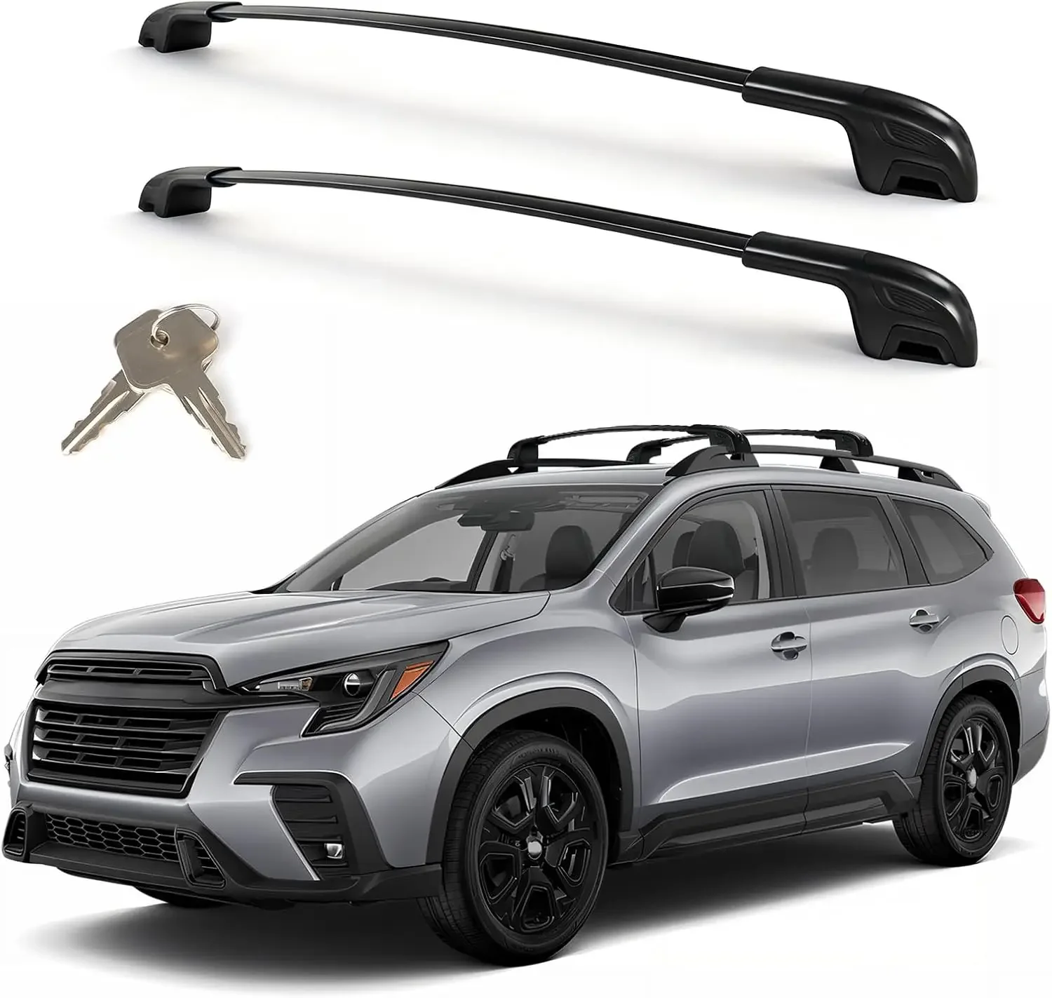 330LBS T-Slot Roof Rack Cross Bars Compatible with Subaru Ascent 2019-2026 | Heavy Duty Lockable Aluminum Crossbars, Anti-Theft