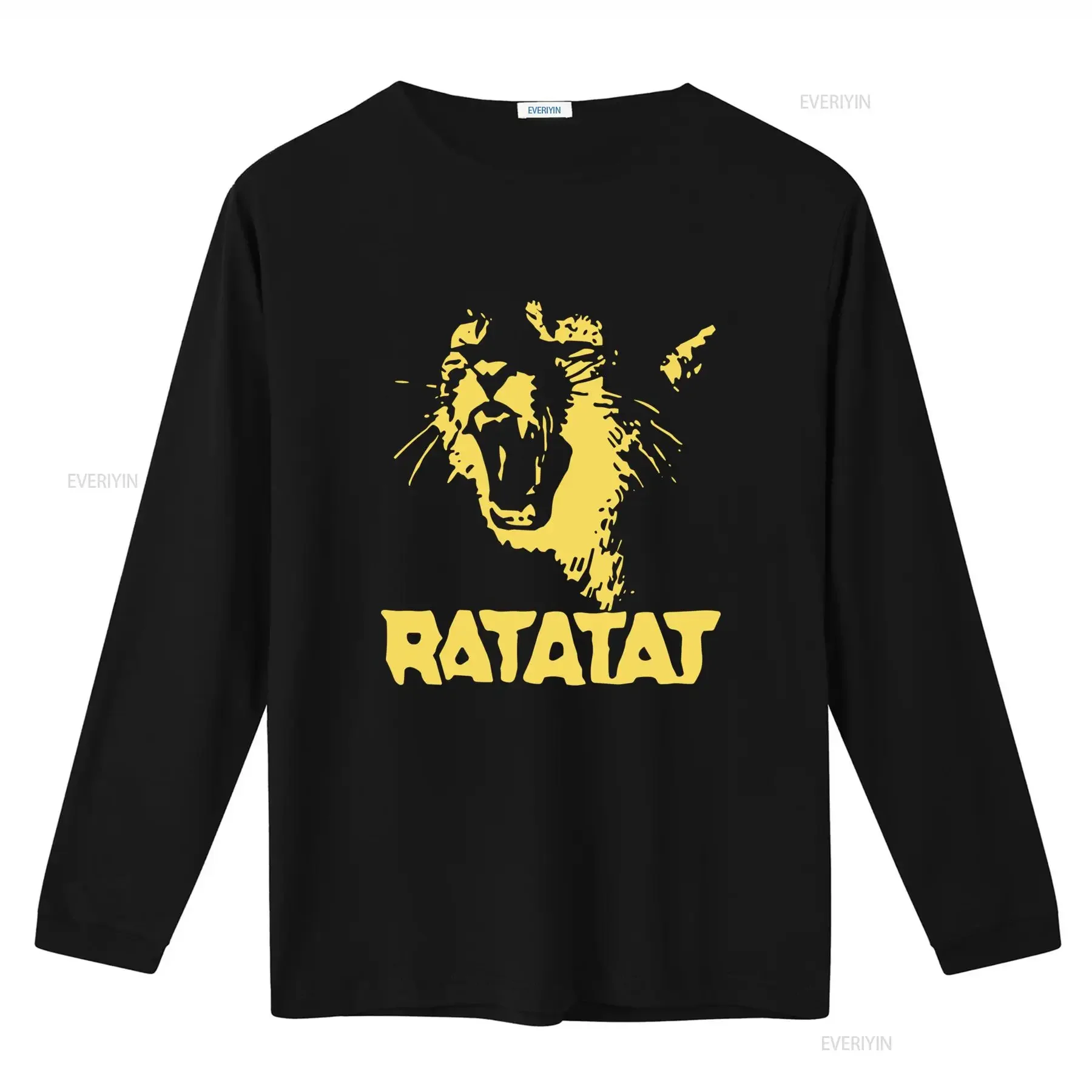 Ratatat Lion Print Men's Black T Shirt Available in Sizes S 5XL Stylish and Bold Design for Fashion Forward Individuals graphic