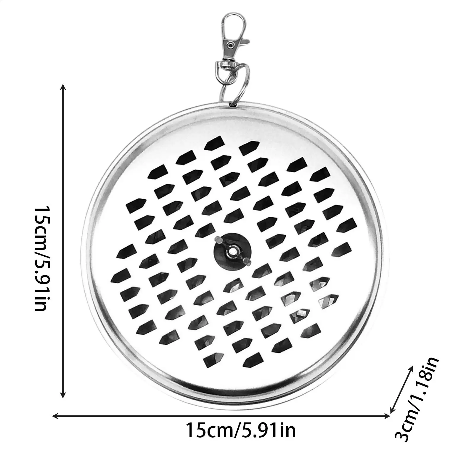 1pc Portable Mosquito Coil Tray With Cover Stainless Steel Mosquito Coil Holder Box Anti-Mosquito Spiral Incense Coil Burner