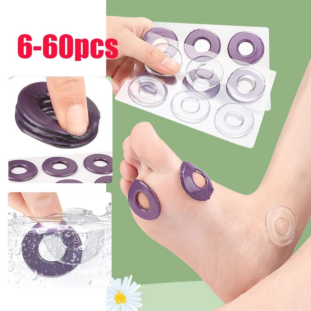 

6-60 шт./компл. защитные подушечки для ног, защита для кукурузы, пенопластовая круглая повязка на куриный глаз, противоизносные наклейки на высоком каблуке