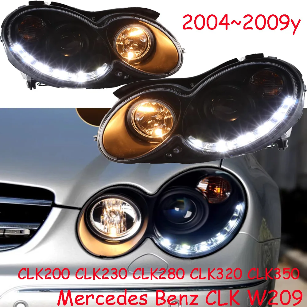 car bumper headlamp Mercedes Benz W209 headlight 2004~2009y LED DRL car accessories GLK200 CLK230 CLK280 CLK320 CLK350