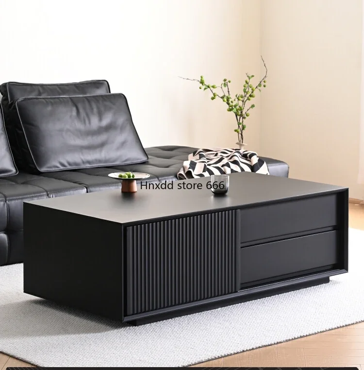 Coffee table, solid wood tea table floor-to-ceiling modern simple living room storage cabinet small apartment household