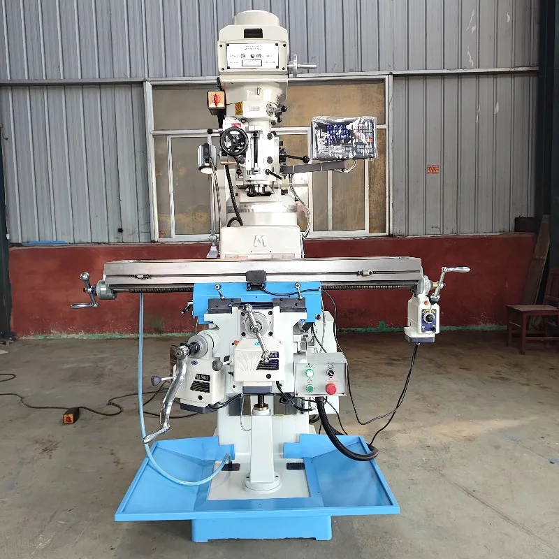 X6325B Universal Turret Milling Machine With Auto Feed Spindle 3 Axis DRO R8 Spindle Taper Medium Capacity