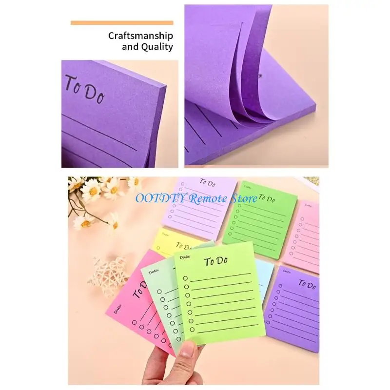 Lined Stickier Note Pad Writing Pad Lovely Pad To-Do List Paper Pads