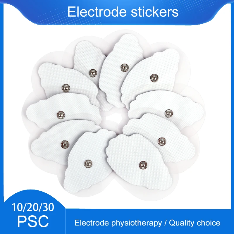 

7,4*4,6 см нетканые наклейки с гелем для мышц, электродные подушечки для TENS, цифровой терапевтический аппарат, массажное физиотерапевтическое устройство, расслабление