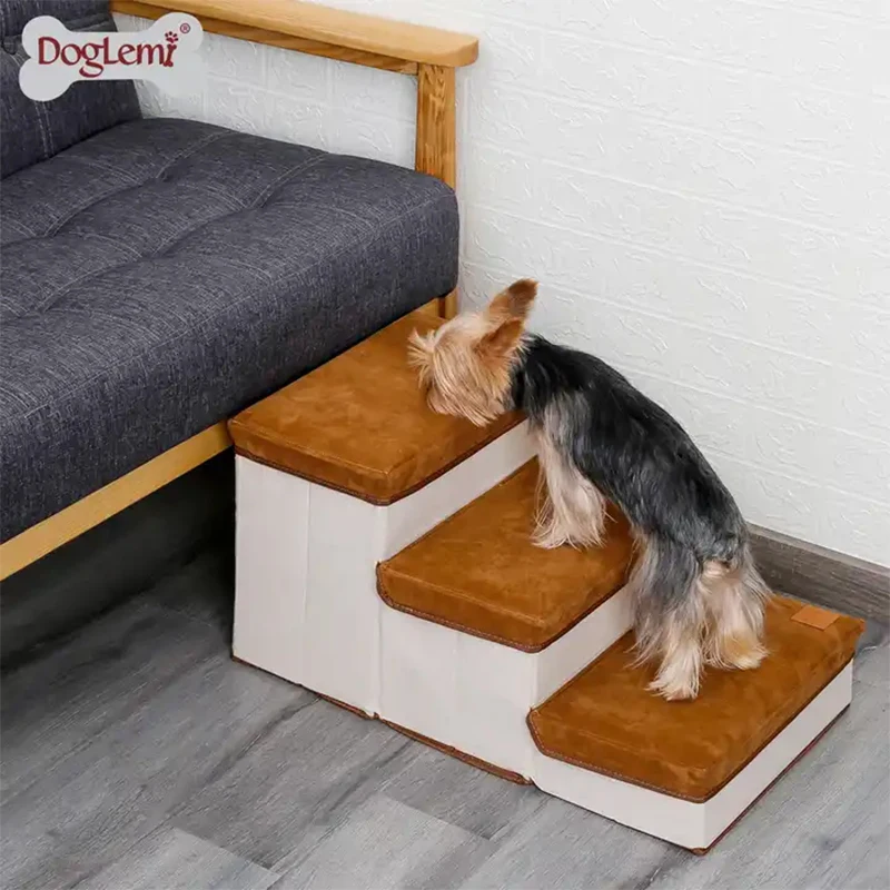 Folding Dog Puppy Ramp Ladder Foldable Pet Stairs Dog 3 Steps Storage Box pet stair,puppy ramp ladder,folding dog ramp