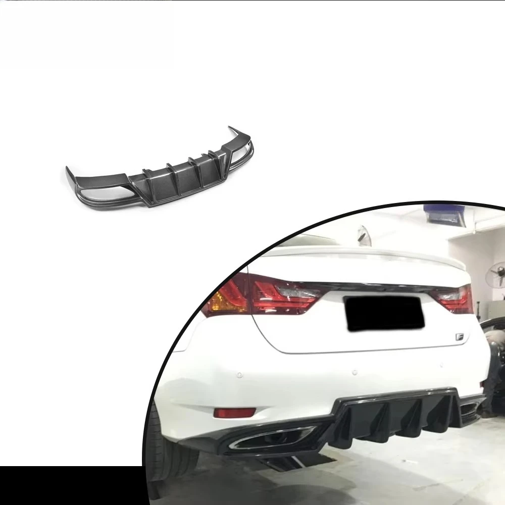 Product Customization GS350 Carbon Fiber Rear Bumper Diffuser forLexus GS350 F Sport 2007-2016 Carbon Black