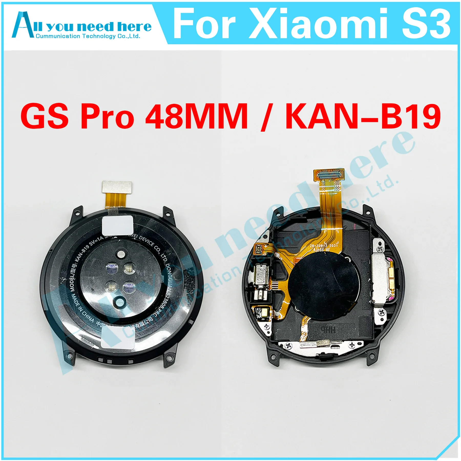 Battery Back Case Cover Rear Lid Housing Door For Honor Watch GS Pro 48MM KAN-B19 Repair Parts Replacement